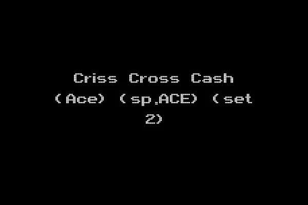 Criss Cross Cash (Ace) (sp.ACE) (set 2)