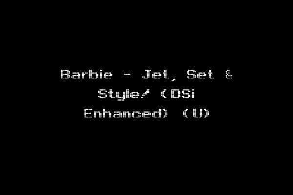 Barbie - Jet, Set & Style! (DSi Enhanced) (U)