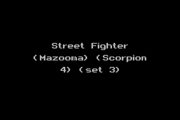 Street Fighter (Mazooma) (Scorpion 4) (set 3)