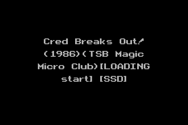 Cred Breaks Out! (1986)(TSB Magic Micro Club)[LOADING start] [SSD]
