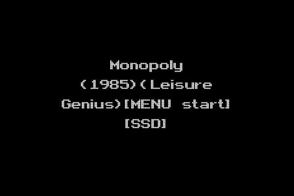 Monopoly (1985)(Leisure Genius)[MENU start] [SSD]