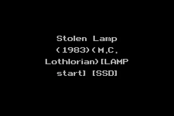 Stolen Lamp (1983)(M.C. Lothlorian)[LAMP start] [SSD]