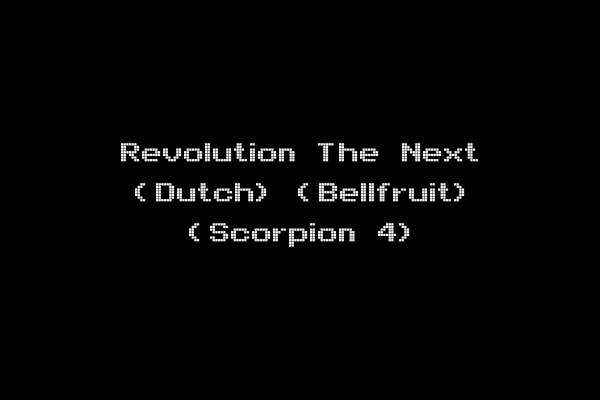 Revolution The Next (Dutch) (Bellfruit) (Scorpion 4)