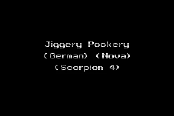 Jiggery Pockery (German) (Nova) (Scorpion 4)