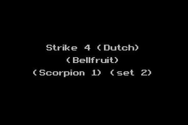 Strike 4 (Dutch) (Bellfruit) (Scorpion 1) (set 2)