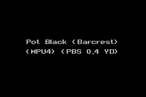Pot Black (Barcrest) (MPU4) (PBS 0.4 YD)