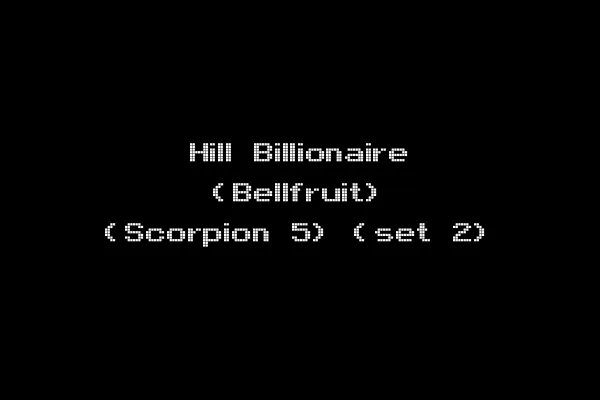 Hill Billionaire (Bellfruit) (Scorpion 5) (set 2)