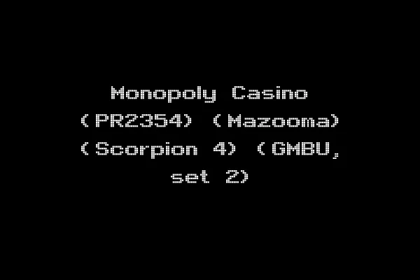 Monopoly Casino (PR2354) (Mazooma) (Scorpion 4) (GMBU, set 2)