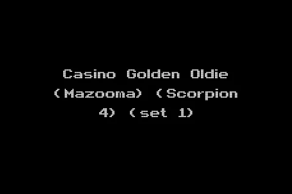 Casino Golden Oldie (Mazooma) (Scorpion 4) (set 1)