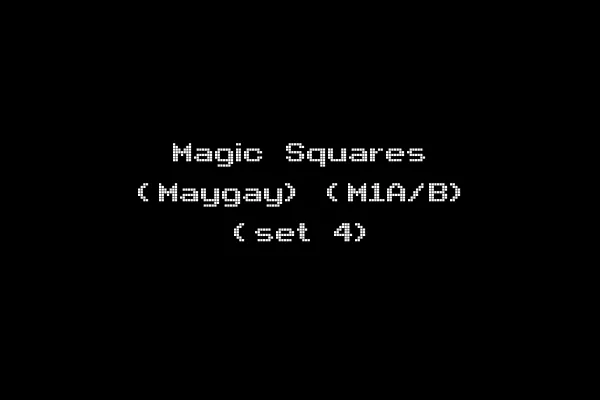 Magic Squares (Maygay) (M1A/B) (set 4)