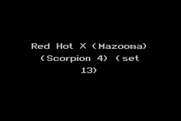 Red Hot X (Mazooma) (Scorpion 4) (set 13)