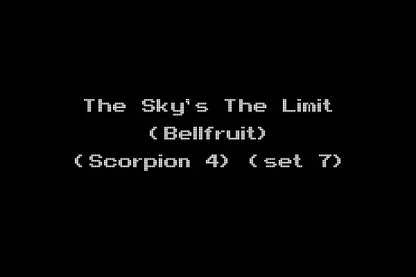 The Sky's The Limit (Bellfruit) (Scorpion 4) (set 7)