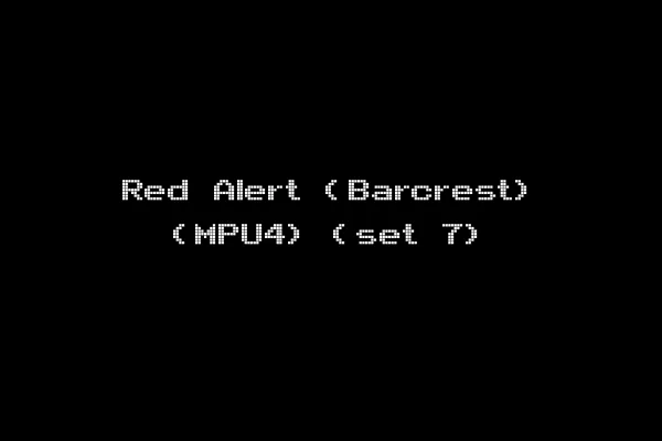 Red Alert (Barcrest) (MPU4) (set 7)