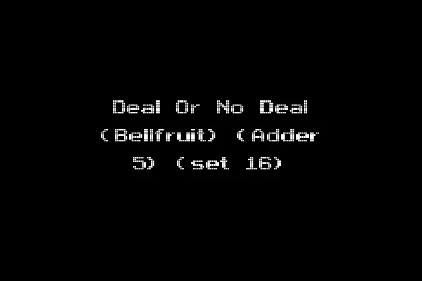 Deal Or No Deal (Bellfruit) (Adder 5) (set 16)