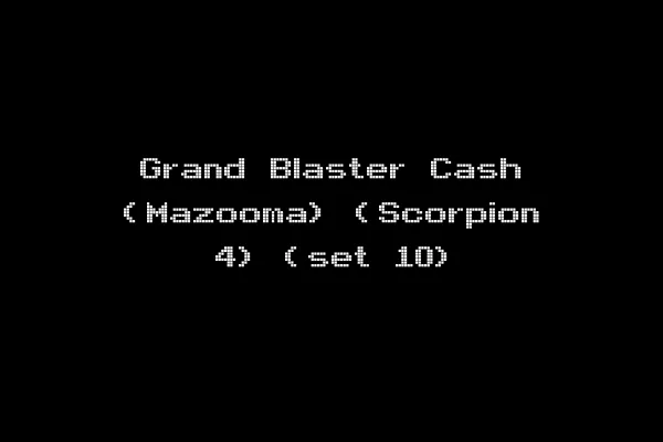 Grand Blaster Cash (Mazooma) (Scorpion 4) (set 10)