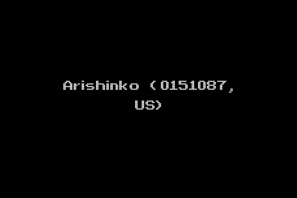Arishinko (0151087, US)