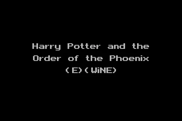 Harry Potter and the Order of the Phoenix (E)(WiNE)