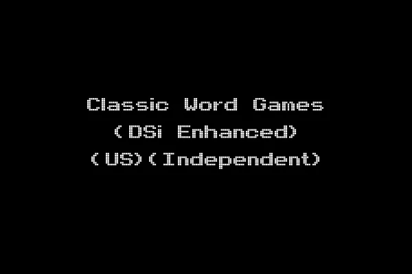 Classic Word Games (DSi Enhanced) (US)(Independent)