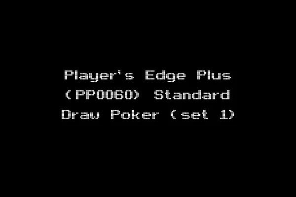Player's Edge Plus (PP0060) Standard Draw Poker (set 1)