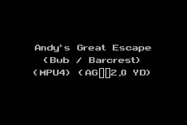 Andy's Great Escape (Bwb / Barcrest) (MPU4) (AG__2.0 YD)