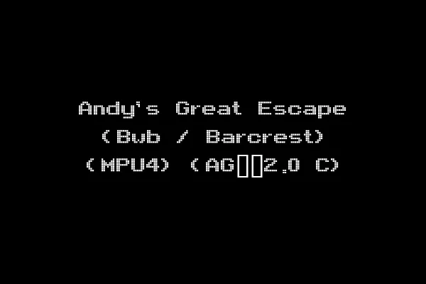 Andy's Great Escape (Bwb / Barcrest) (MPU4) (AG__2.0 C)