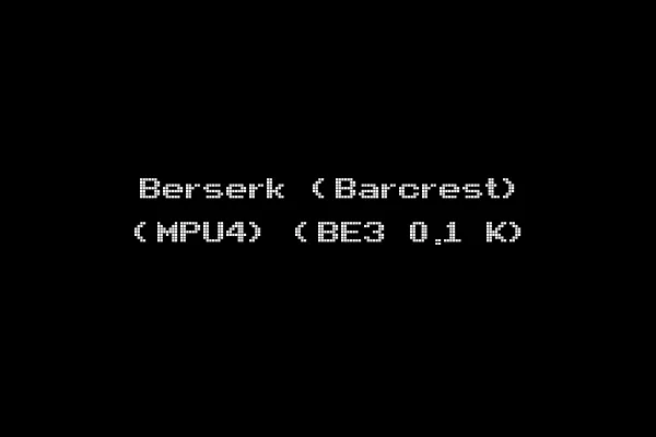 Berserk (Barcrest) (MPU4) (BE3 0.1 K)