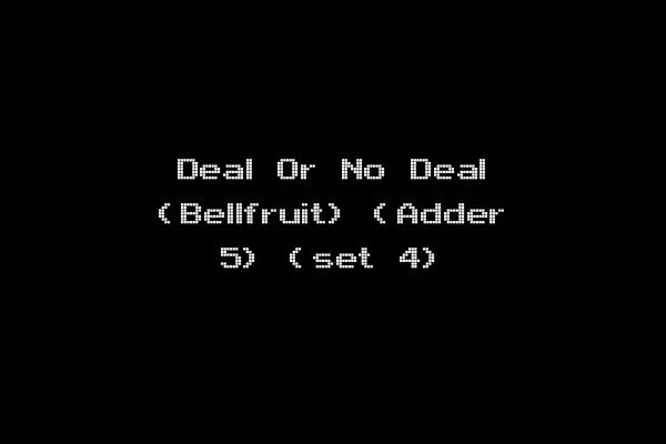 Deal Or No Deal (Bellfruit) (Adder 5) (set 4)