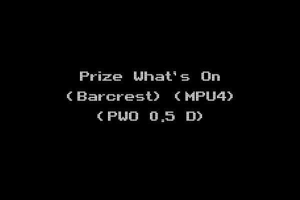 Prize What's On (Barcrest) (MPU4) (PWO 0.5 D)