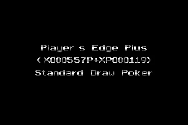 Player's Edge Plus (X000557P+XP000119) Standard Draw Poker