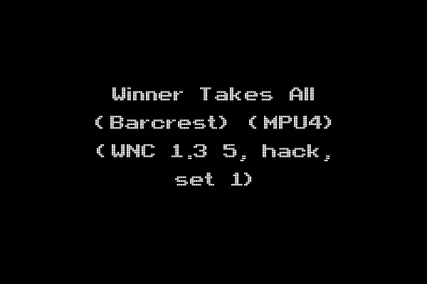 Winner Takes All (Barcrest) (MPU4) (WNC 1.3 5, hack, set 1)