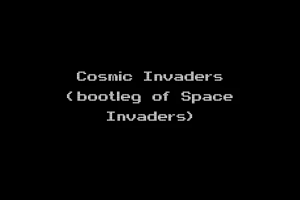 Cosmic Invaders (bootleg of Space Invaders)