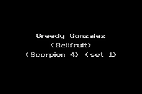 Greedy Gonzalez (Bellfruit) (Scorpion 4) (set 1)