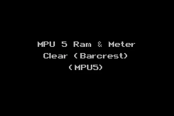 MPU 5 Ram & Meter Clear (Barcrest) (MPU5)