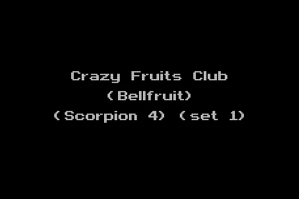 Crazy Fruits Club (Bellfruit) (Scorpion 4) (set 1)