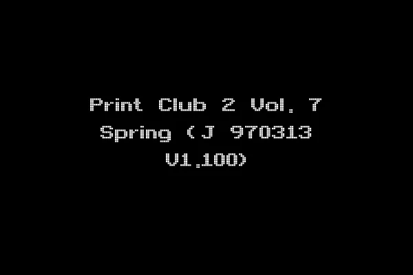 Print Club 2 Vol. 7 Spring (J 970313 V1.100)