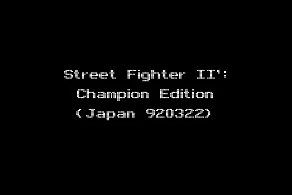 Street Fighter II': Champion Edition (Japan 920322)