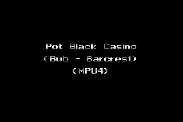 Pot Black Casino (Bwb - Barcrest) (MPU4)