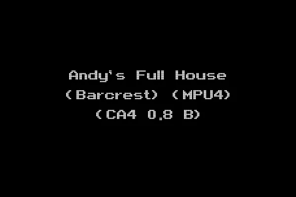 Andy's Full House (Barcrest) (MPU4) (CA4 0.8 B)