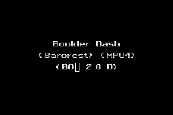 Boulder Dash (Barcrest) (MPU4) (BO_ 2.0 D)