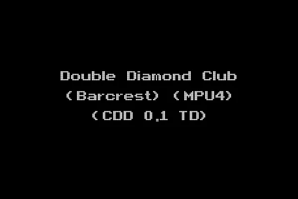 Double Diamond Club (Barcrest) (MPU4) (CDD 0.1 TD)