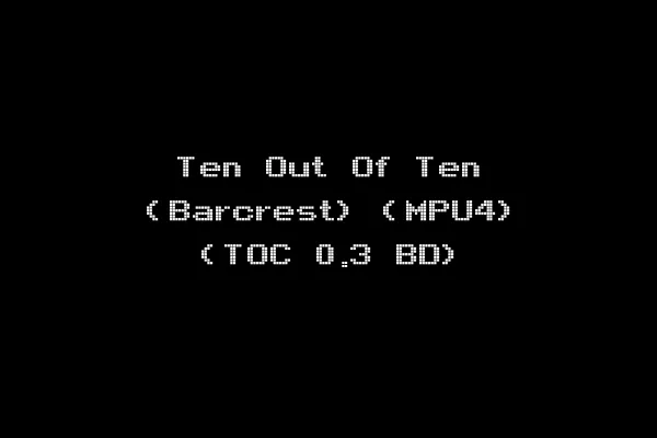 Ten Out Of Ten (Barcrest) (MPU4) (TOC 0.3 BD)