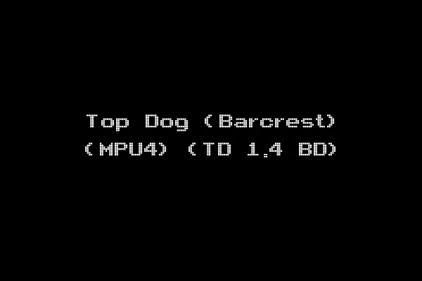 Top Dog (Barcrest) (MPU4) (TD 1.4 BD)