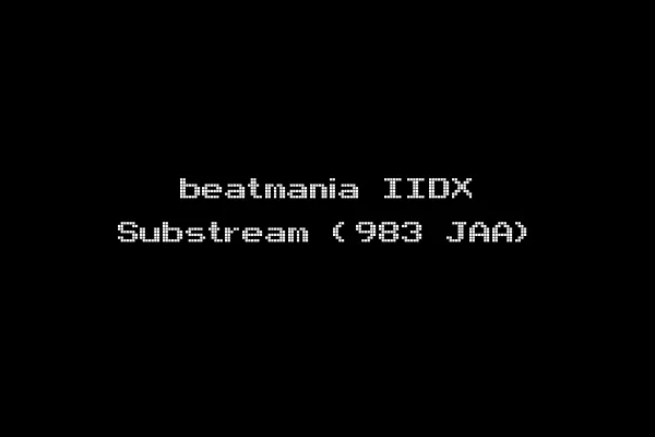 beatmania IIDX Substream (983 JAA)