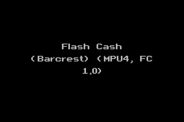 Flash Cash (Barcrest) (MPU4, FC 1.0)