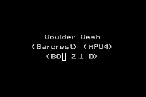 Boulder Dash (Barcrest) (MPU4) (BO_ 2.1 D)