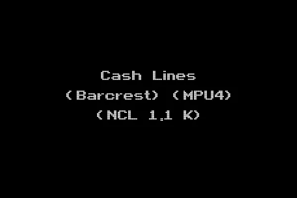 Cash Lines (Barcrest) (MPU4) (NCL 1.1 K)