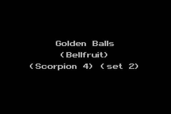 Golden Balls (Bellfruit) (Scorpion 4) (set 2)