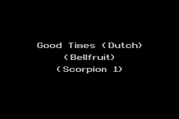 Good Times (Dutch) (Bellfruit) (Scorpion 1)