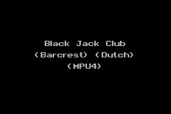 Black Jack Club (Barcrest) (Dutch) (MPU4)