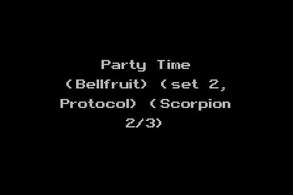 Party Time (Bellfruit) (set 2, Protocol) (Scorpion 2/3)